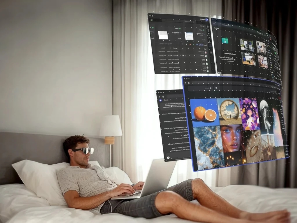 Spacetop Windowshoz: Láthatatlan monitorok, amelyek bárhová követnek
